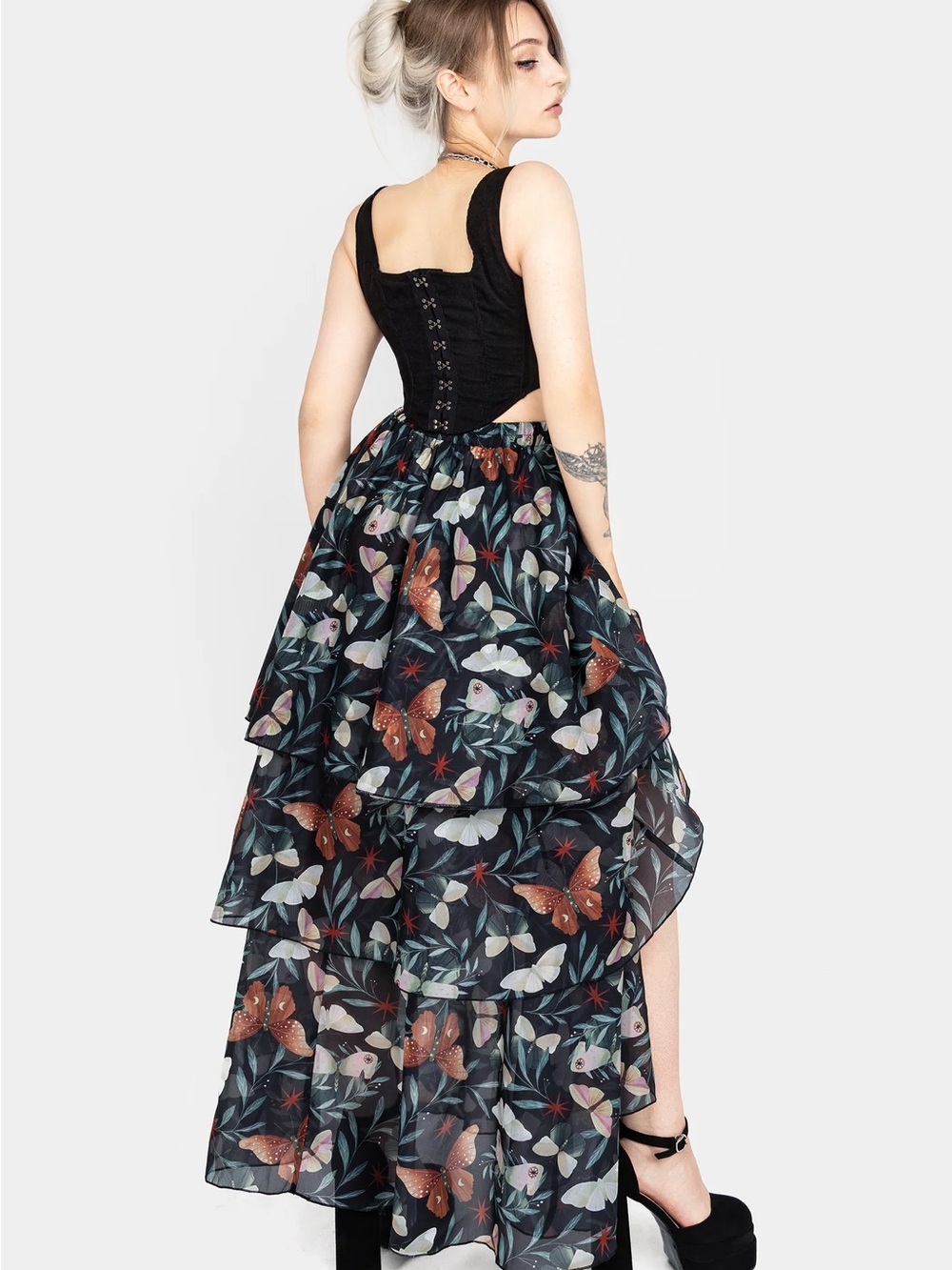 Mariposa Split Tiered Organza Skirt - Picture 3 of 3